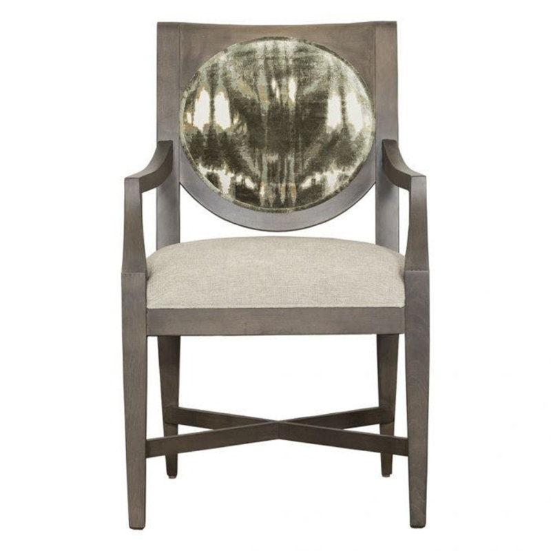 Chaise avec accoudoirs Rocco, Noyer, 9508 polypropylène / oléfine oasis