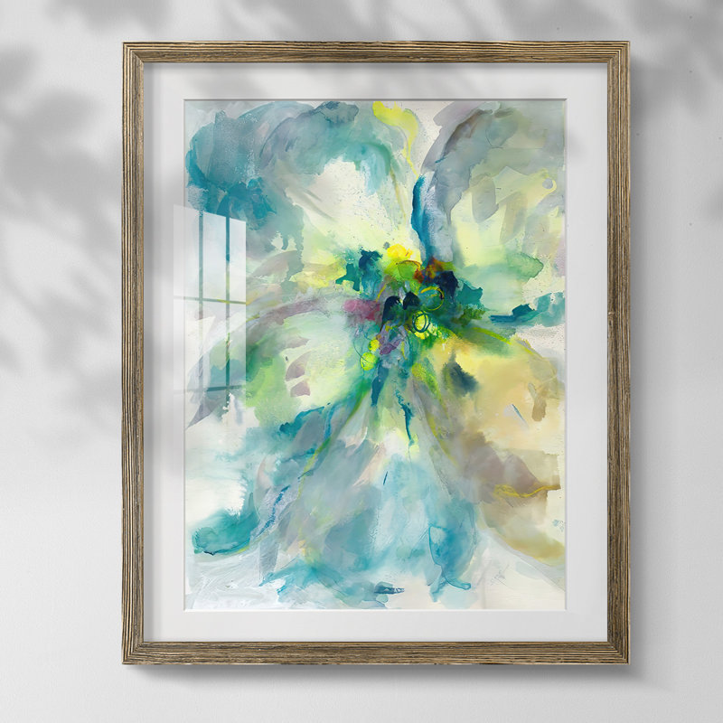 Peut-être Petunias II, impression sur papier encadrée, Noyer