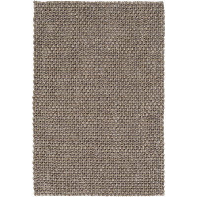 Tapis taupe tissé à la main Stephentown