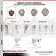 3 Inch High Temp Glass Filled Nylon Top Plate Caster Set with 2 Brakes 2 Rigid|SCC-20S314-GFNSHT-TLB-TP2-2-R-2