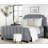 Upholstered Full Panel Bed Light Grey-225307072