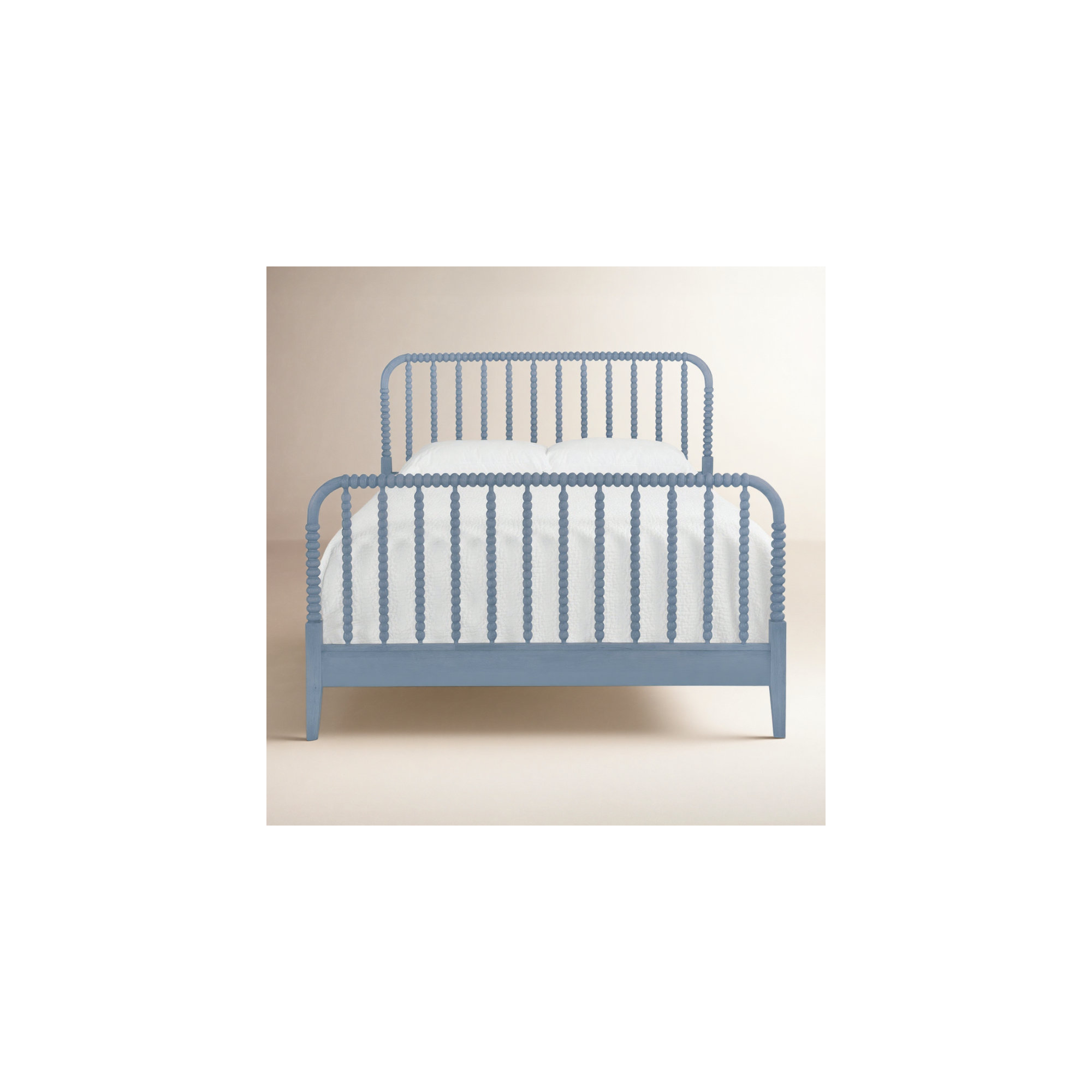 Louisa Solid Wood Spindle Bed, Queen, Hazel