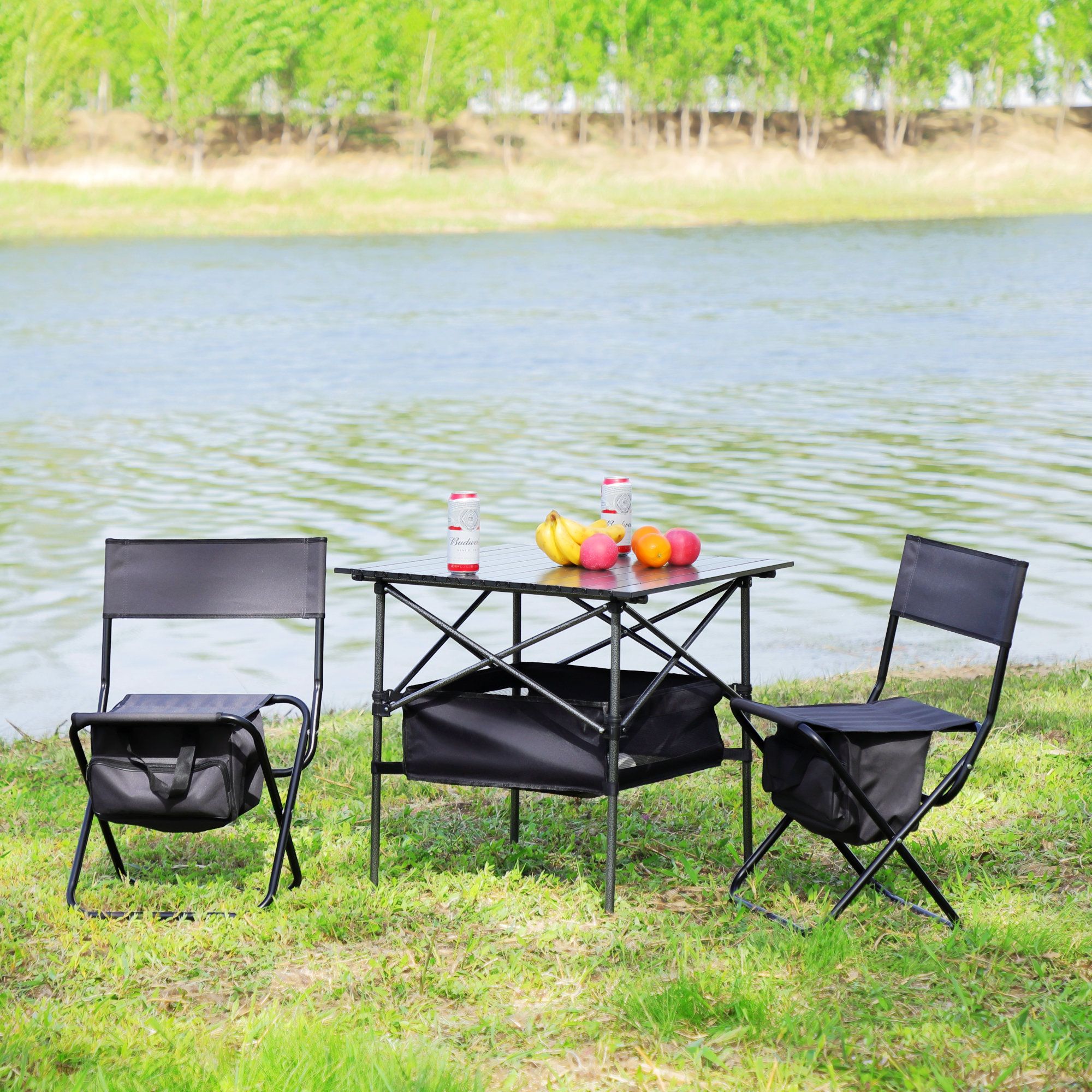 Latitude Run Quanasia Person Square Outdoor Dining Set Wayfair Canada