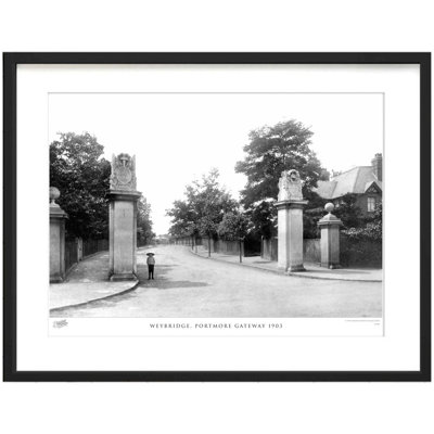 Weybridge, Portmore Gateway 1903 by Francis Frith - Single Picture Frame Print