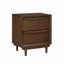 Table de chevet pour chambre à coucher avec 2X tiroirs et port de charge de mobilier de chambre à coucher moderne Mid-Century 1Pc