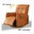 Versatile 360° rotating Recliner with Faux Leather-112366401