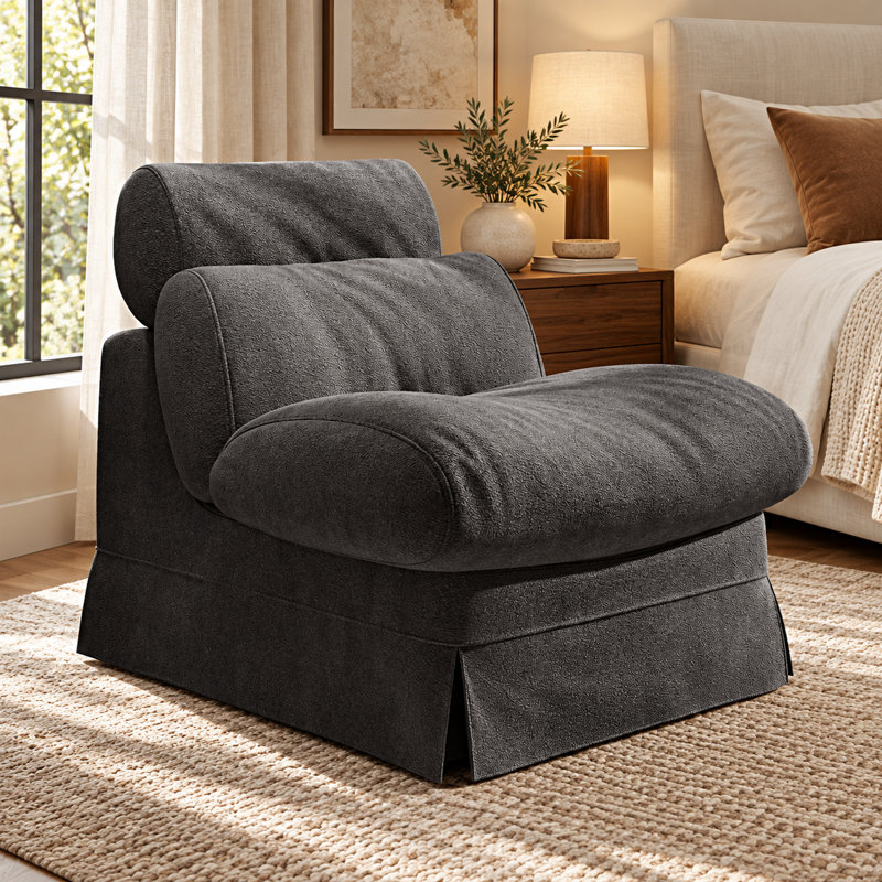 Upholstered 32.6 " Chenille Sofa, Grey