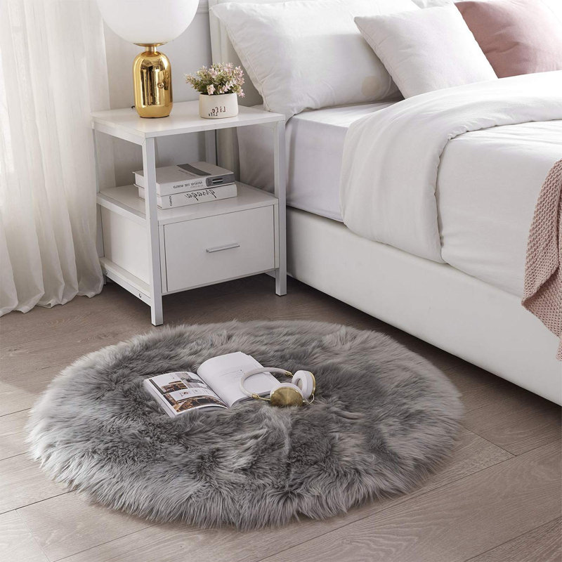 Tapis Drucilla avec envers antidérapant, Rond 3 pi x 3 pi