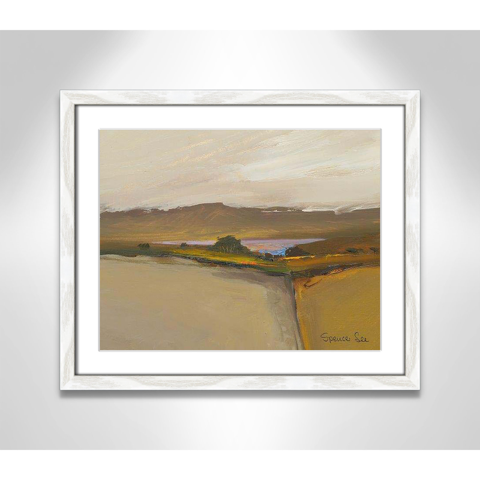 Rialta IV Print, 16" H x 19" W x 0.75" D, White Framed