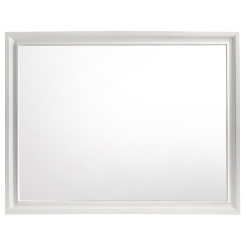 Ensemble de chambre à coucher avec rangement Dunfries Abagael, Blanc, Ensemble de 4 pièces : lit, table de chevet, comm