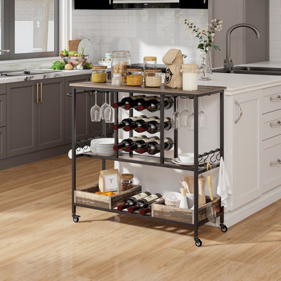 Alys Metal Bar Cart