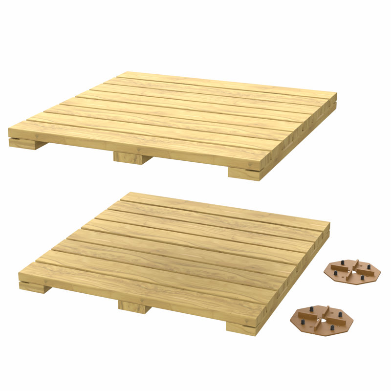 The Original Teak Decking Platform 24in. X 24in.x 1.75in