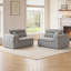 Canapé tissé à compression en chenille rayée, canapé compact à rangée droite avec éponge haute densité, canapé économiseur d'espace requis sans assemblage pour salon, appartement, bureau-129893747