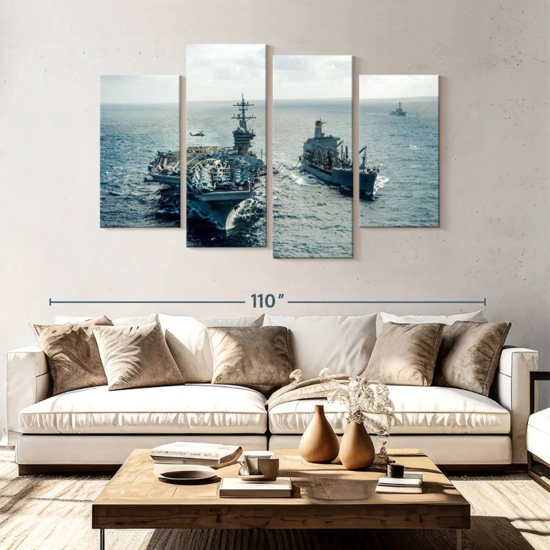 Mait Naval, 54" H x 84" W