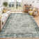 Machine Washable Rug with Rubber Backing for Living Room Vintage Non-Slip Dining Room Rug Oriental Printed Faux Wool Rugs for Bedroom Floor Carpet for Office Nursery Playroom
