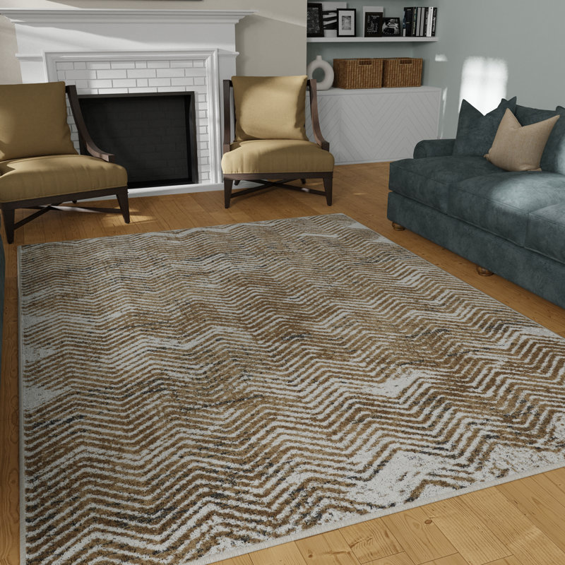 Sabera Chevron Indoor Rug, Rectangle 3'3" x 5'3"