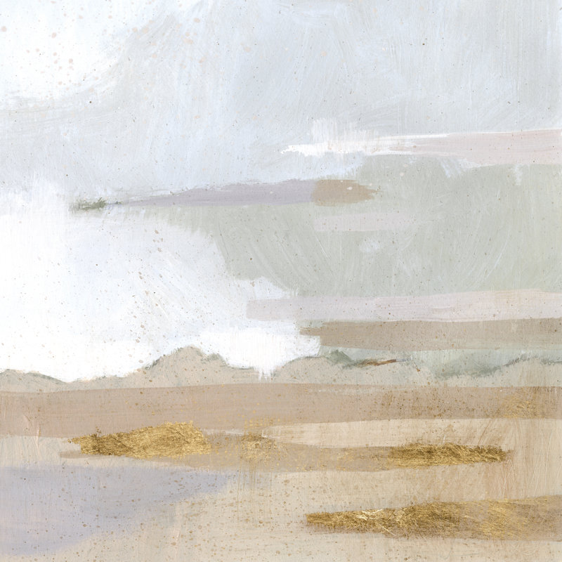 Abstract Coastland I by Victoria Borges - Wrapped Canvas Painting, 30cm H x 30cm W