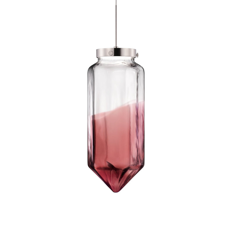 Facet 1 - Light LED Pendant, Fig/Clear
