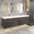 83.4'' Double Bathroom Vanity with Plastic Top-1939500631