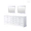 Meuble-lavabo double 80 po X P 22 po D et 30 po Miroirs