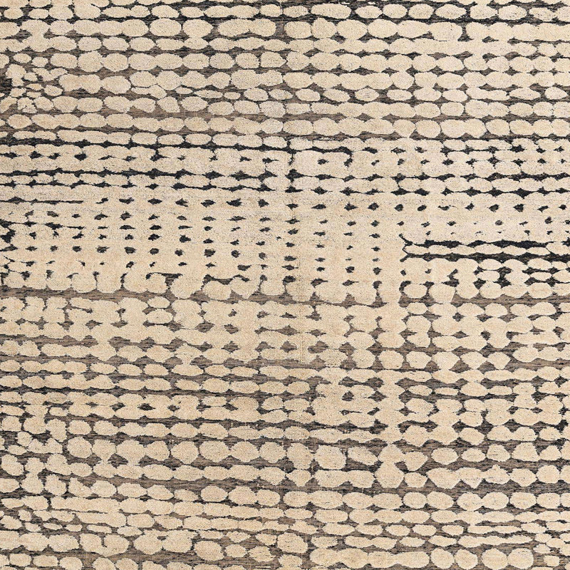 Tapis abstrait moderne 4384, Carré 8 pi