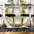 Bagdai Glass Top Metal Base Dining Table