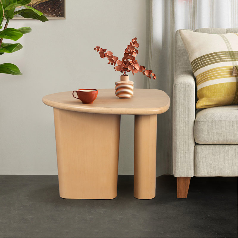 Table d'appoint de table fuselée (bois naturel)