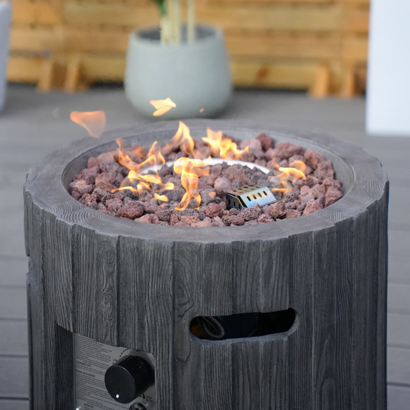 Round Magnesium Oxide Propane Smokeless Fire Pit
