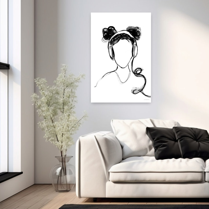 Art électrique abstrait contemporain, H 36 po x l 24 po