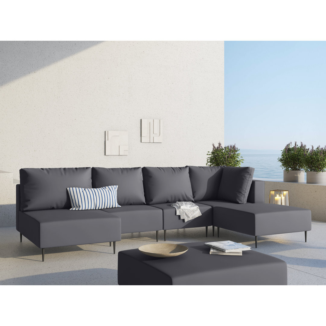 Gartenecksofa Amada mit Kissen