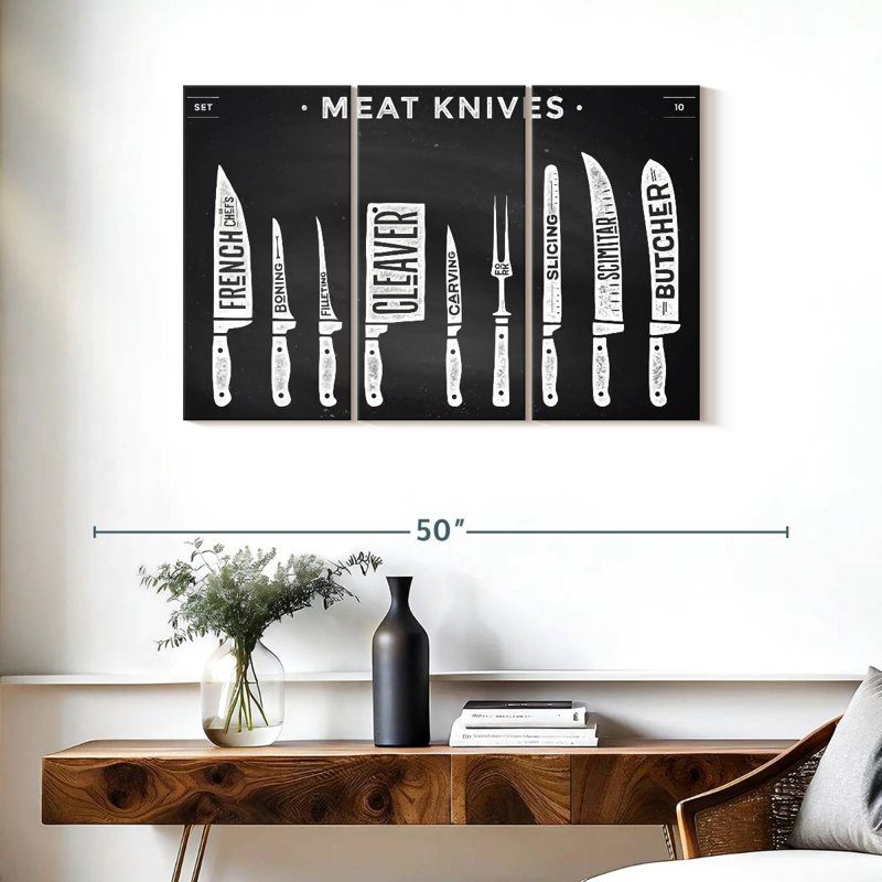 Senne Kitchen Utensils Knife Set, 24" H x 38" W