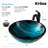 Nature Series Glass Circular Vessel Bathroom Sink with Faucet-35841300