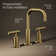 Purist® Widespread Faucet with Drain Assembly Low Lever Handles and Low Gooseneck Spout