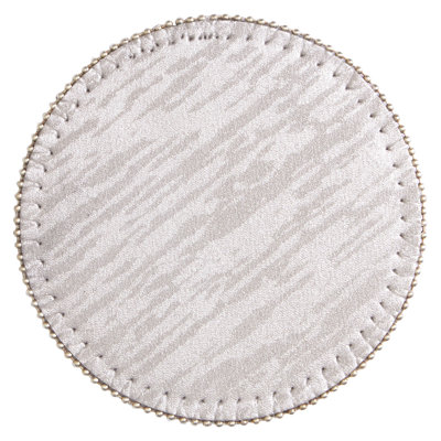 Leather Round 4 Piece Coaster Set