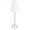 Mathilde 27" Table Lamp  in Plaster White with Linen Shade