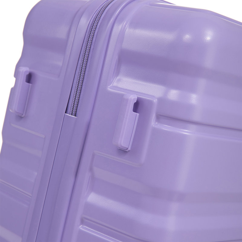 HIFINE TOURIST 20 "/ 24" / 28 "3 pièces / ensemble en valise à roulettes ABS, Bleu / mauve