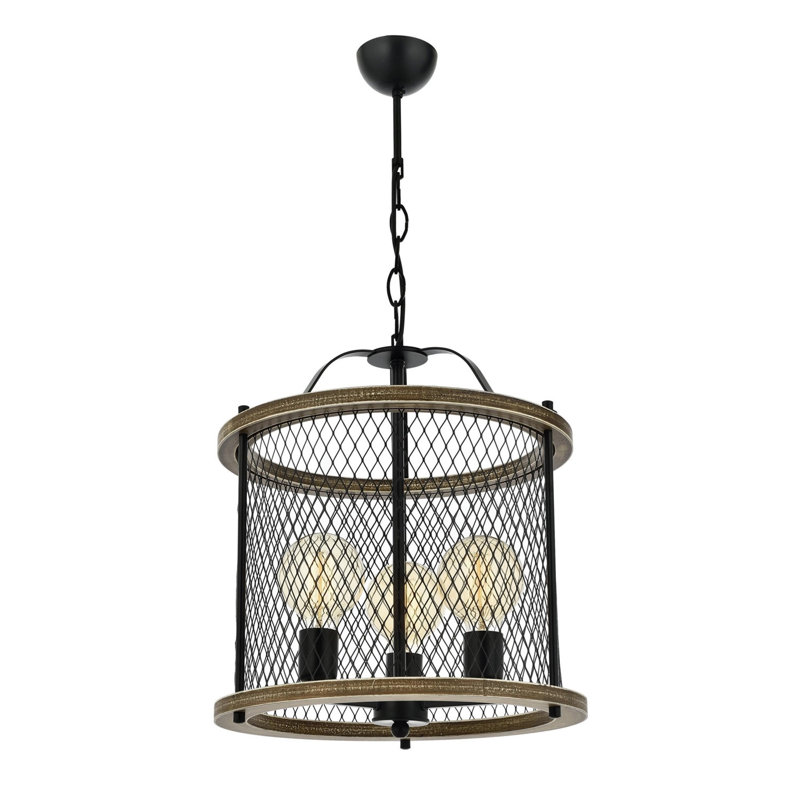 Luminaire suspendu tambour 4 lumières