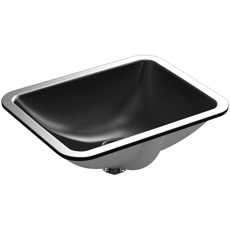 Caxton™ Kohler Rectangle 20-1/4" Undermount Bathroom Sink with Overflow