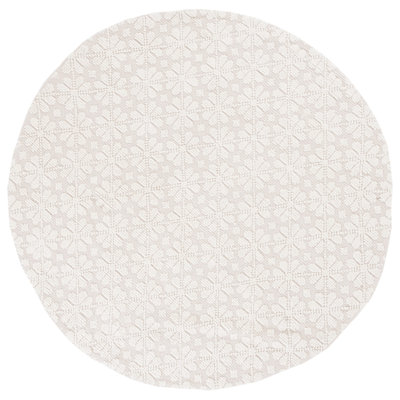 Tapis géométrique en laine / coton tissé à la main Vermont