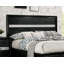 1pièce lit grand contemporain noir 1pc