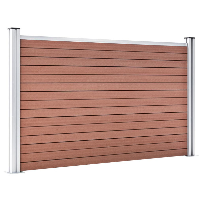 Clôture de jardin VPC WPC 70,9 po x 41,3 po VidaXL