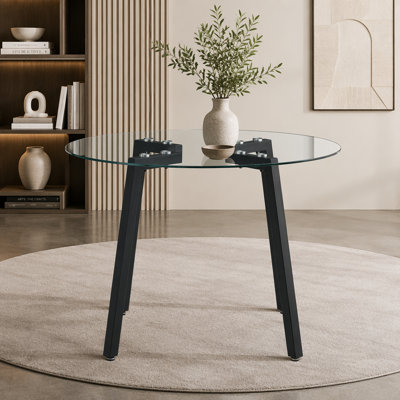 Metal Base Dining Table
