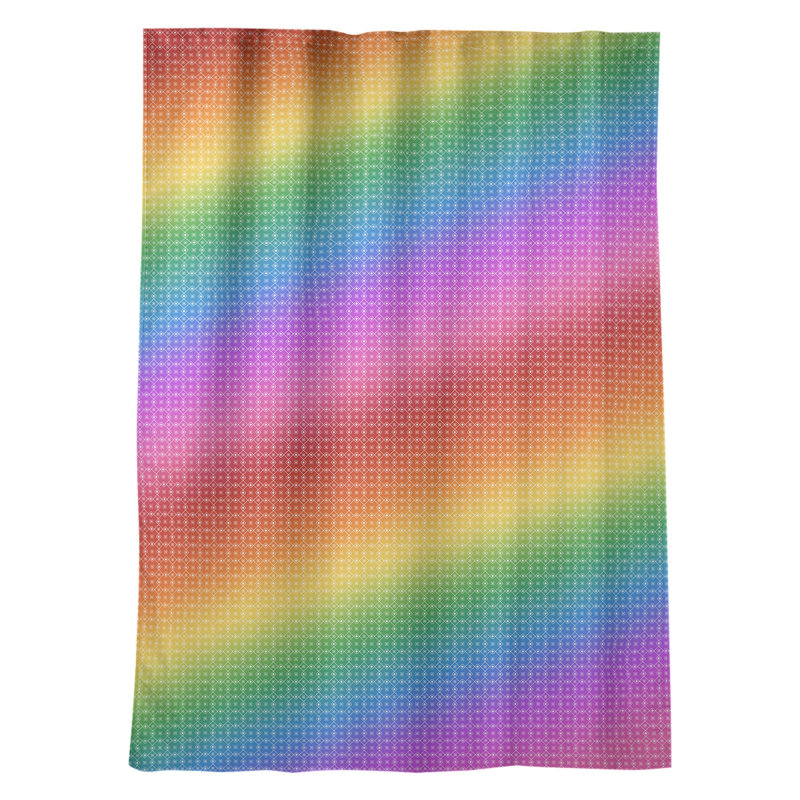 Panneau de rideau simple occultant et isolant avec passe-tringle napperon Kitterman, Vert / mauve / rouge