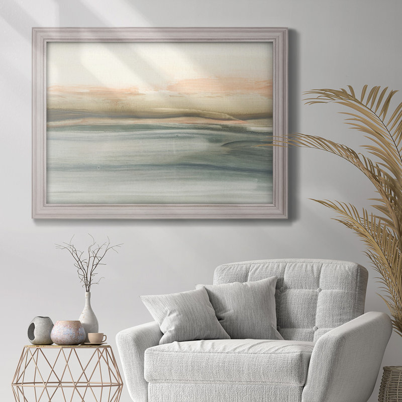 «Ebon Atlantic Sunrise II», peinture sur toile encadrée, H 21 po x l 25 po x P 2,5 po