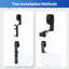 Quincaillerie de porte de grange coulissante pliable par le haut-79205555