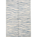 Hand-Knotted High-Quality Ivory and Light Blue Area Rug