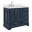 Ensemble de meuble-lavabo simple 42,25 po avec plateau en quartz Abshire-94668813-138338362-138338363