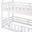 Lit superposé simple au-dessus de simple avec clôture et porte, blanc (ancien SKU: WF313047AAK)-927402575