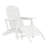 Outdoor Poly Adirondack Chair With Ottoman-118433010