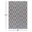 Tapis ikat bleu / blanc Karini-20724059